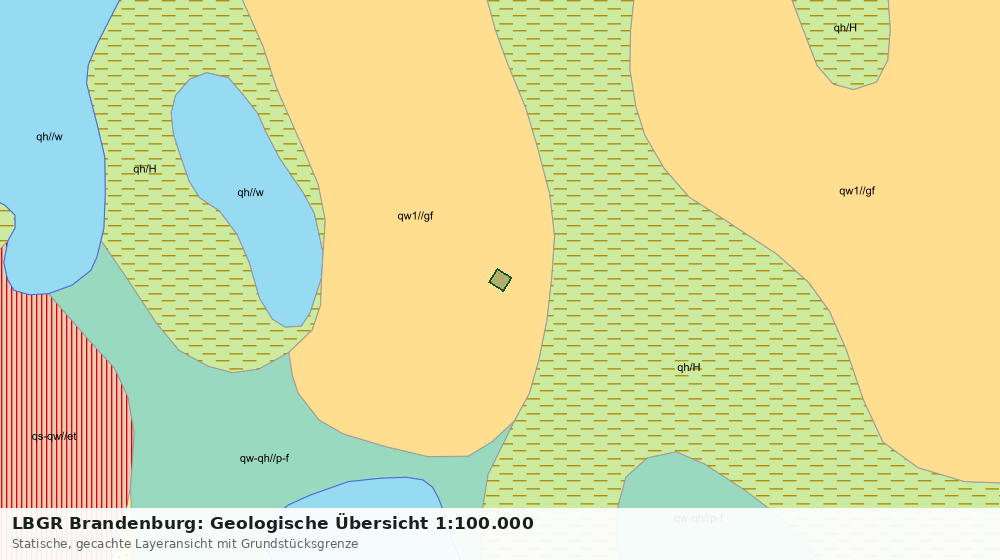 Statische Kartenansicht: LBGR Brandenburg: Geologische Übersicht 1:100.000