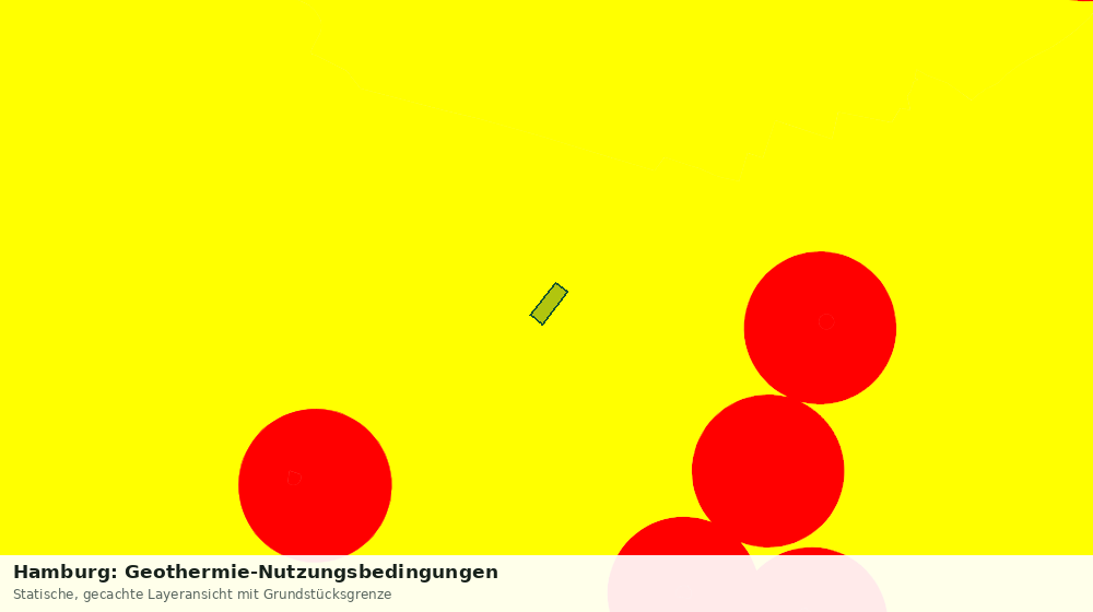 Statische Kartenansicht: Hamburg: Geothermie-Nutzungsbedingungen