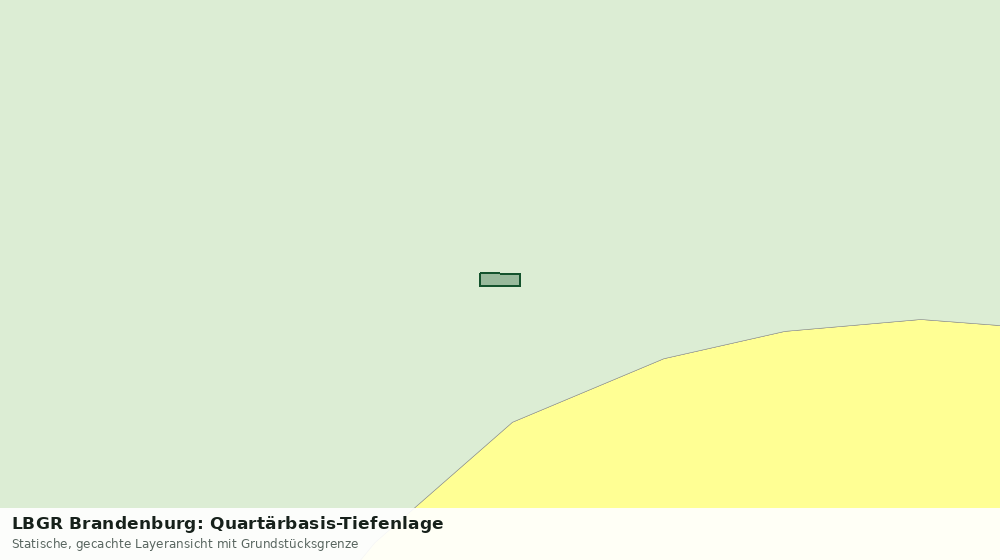 Statische Kartenansicht: LBGR Brandenburg: Quartärbasis-Tiefenlage
