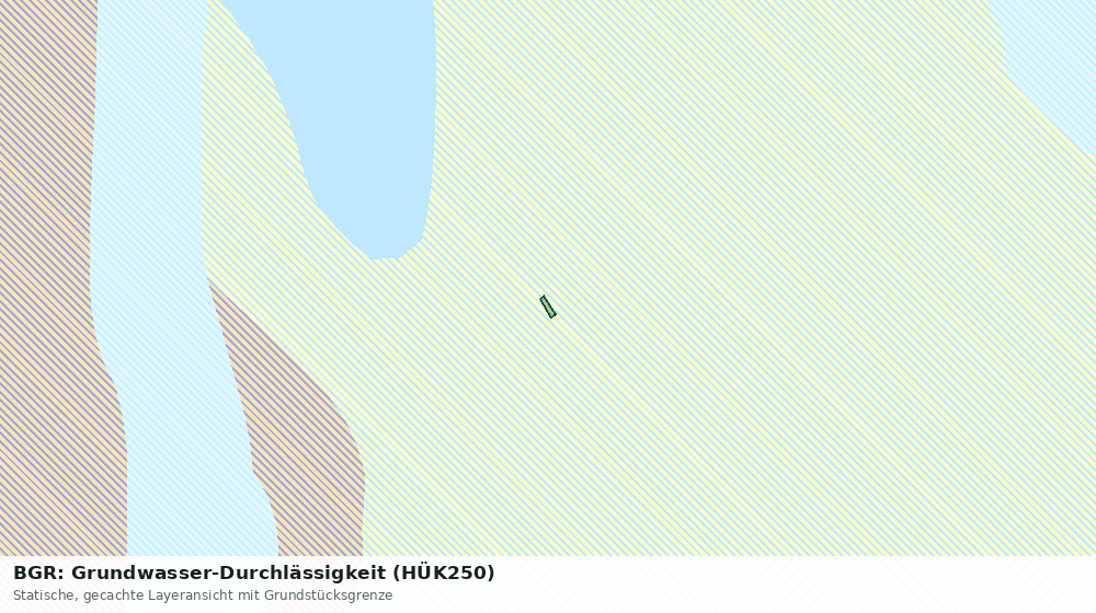 Statische Kartenansicht: BGR: Grundwasser-Durchlässigkeit (HÜK250)