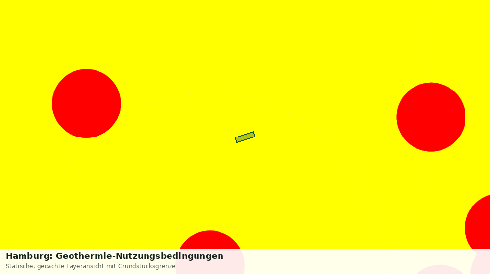 Statische Kartenansicht: Hamburg: Geothermie-Nutzungsbedingungen