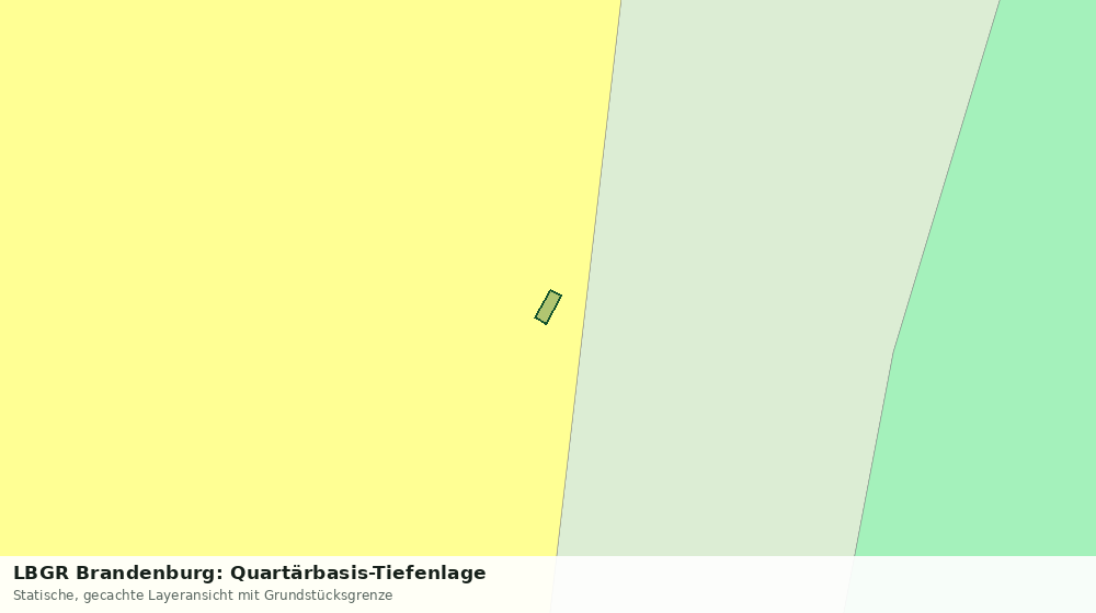 Statische Kartenansicht: LBGR Brandenburg: Quartärbasis-Tiefenlage
