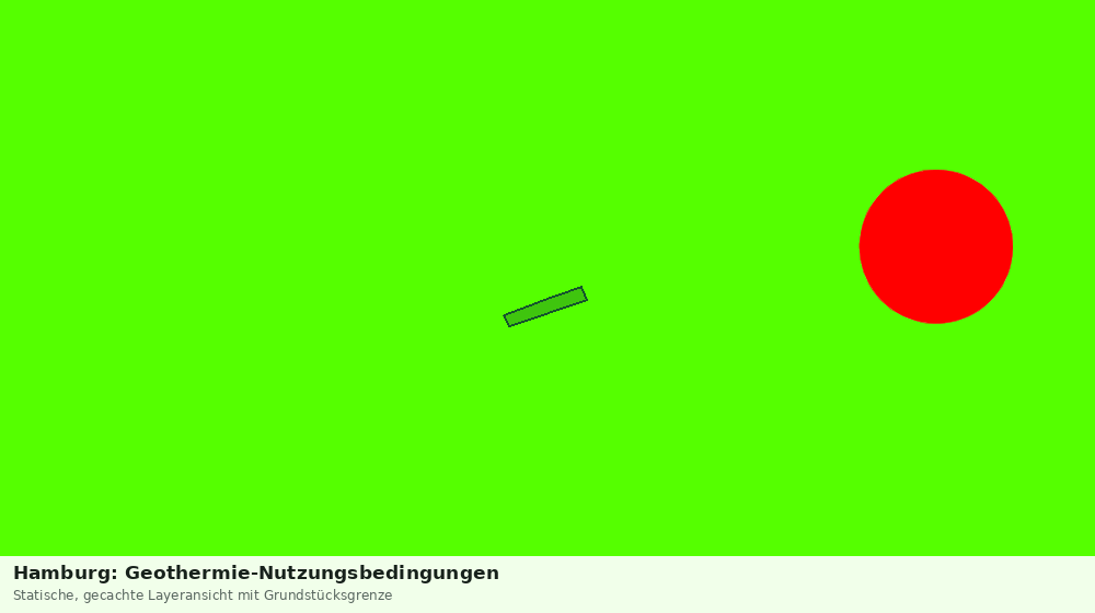 Statische Kartenansicht: Hamburg: Geothermie-Nutzungsbedingungen
