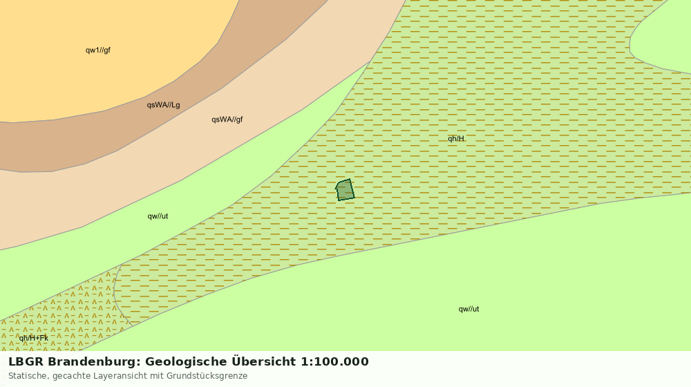 Statische Kartenansicht: LBGR Brandenburg: Geologische Übersicht 1:100.000