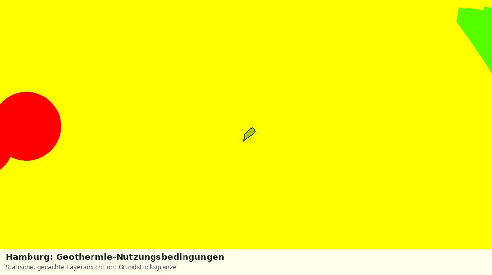 Statische Kartenansicht: Hamburg: Geothermie-Nutzungsbedingungen