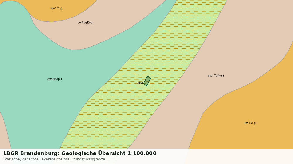 Statische Kartenansicht: LBGR Brandenburg: Geologische Übersicht 1:100.000