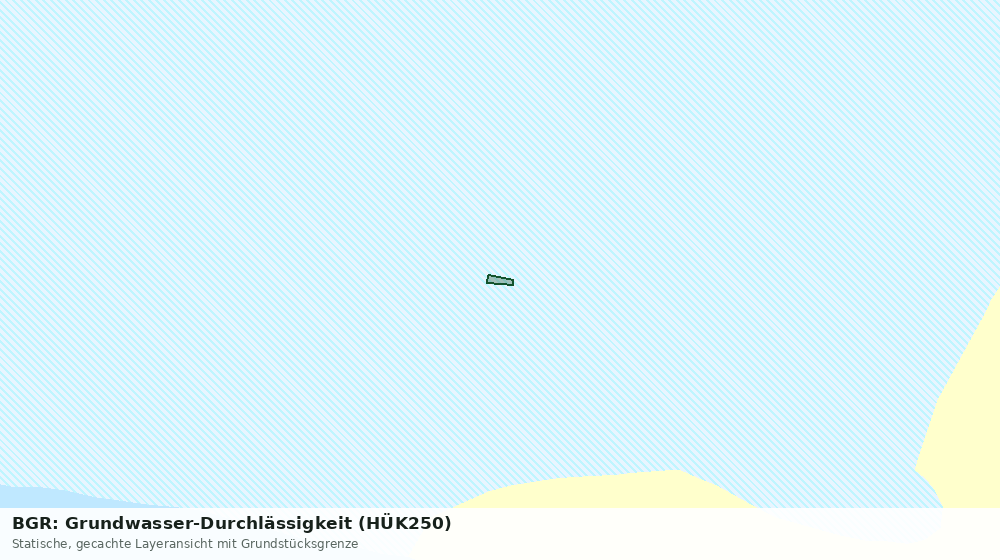 Statische Kartenansicht: BGR: Grundwasser-Durchlässigkeit (HÜK250)