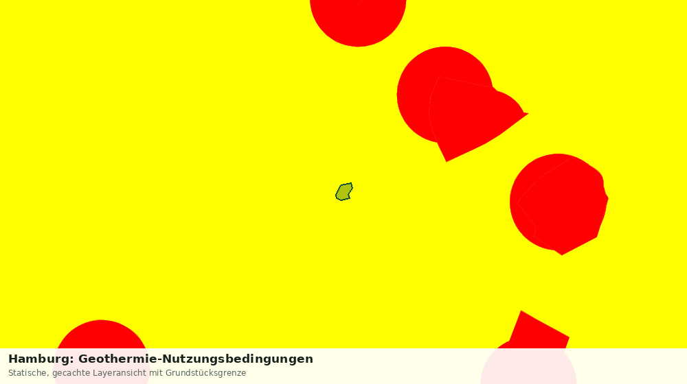 Statische Kartenansicht: Hamburg: Geothermie-Nutzungsbedingungen