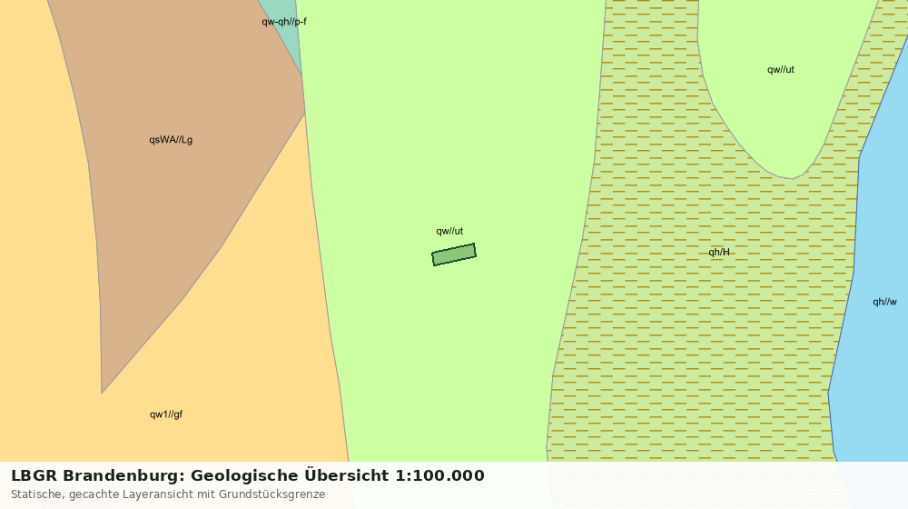Statische Kartenansicht: LBGR Brandenburg: Geologische Übersicht 1:100.000