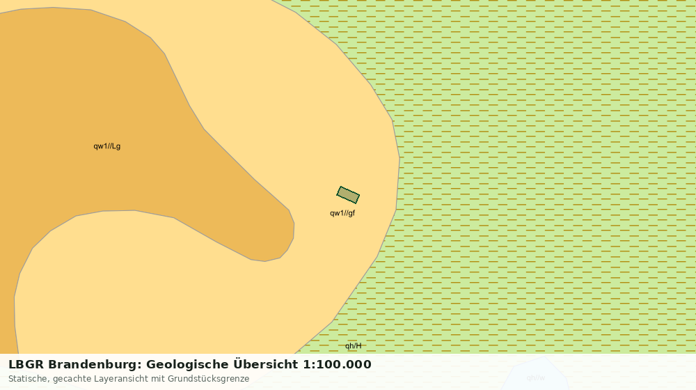 Statische Kartenansicht: LBGR Brandenburg: Geologische Übersicht 1:100.000