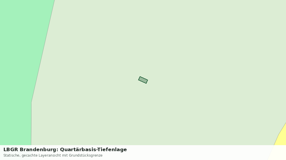 Statische Kartenansicht: LBGR Brandenburg: Quartärbasis-Tiefenlage