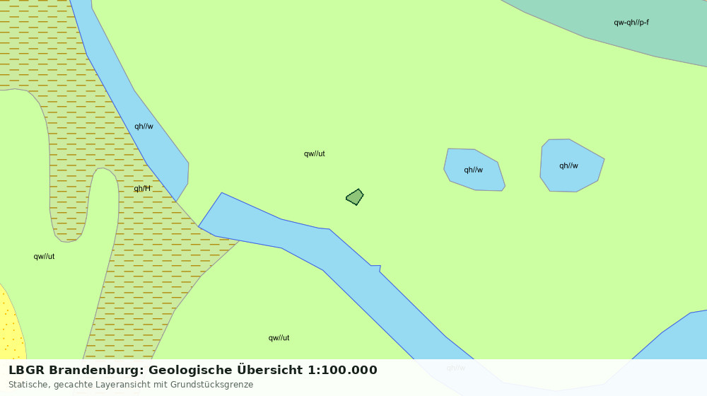 Statische Kartenansicht: LBGR Brandenburg: Geologische Übersicht 1:100.000