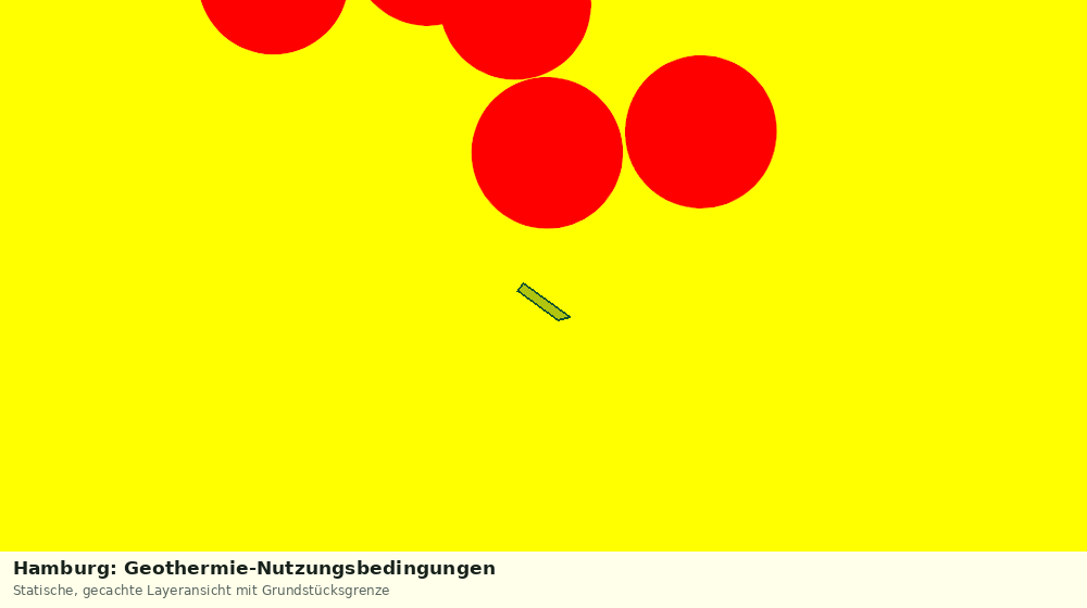 Statische Kartenansicht: Hamburg: Geothermie-Nutzungsbedingungen