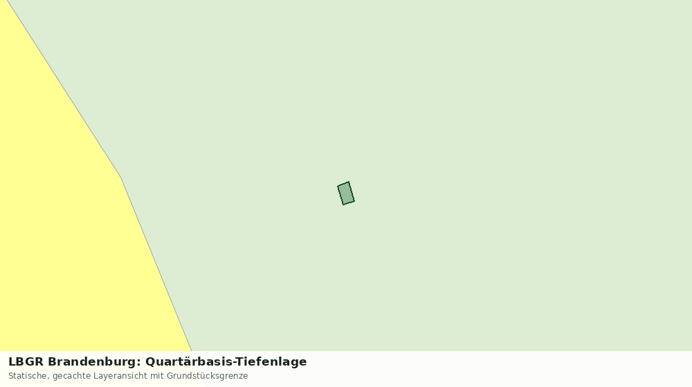 Statische Kartenansicht: LBGR Brandenburg: Quartärbasis-Tiefenlage