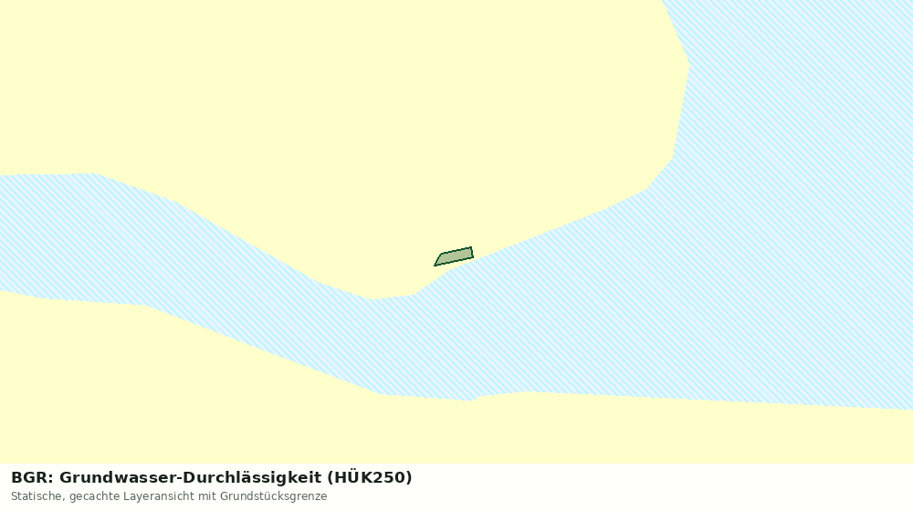 Statische Kartenansicht: BGR: Grundwasser-Durchlässigkeit (HÜK250)