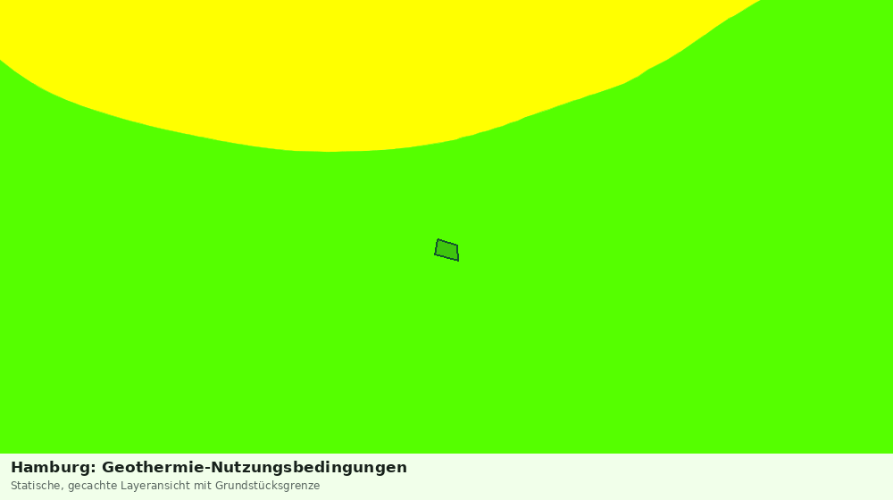 Statische Kartenansicht: Hamburg: Geothermie-Nutzungsbedingungen