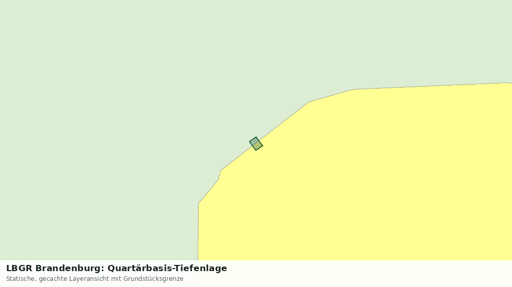 Statische Kartenansicht: LBGR Brandenburg: Quartärbasis-Tiefenlage