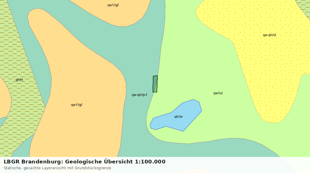 Statische Kartenansicht: LBGR Brandenburg: Geologische Übersicht 1:100.000