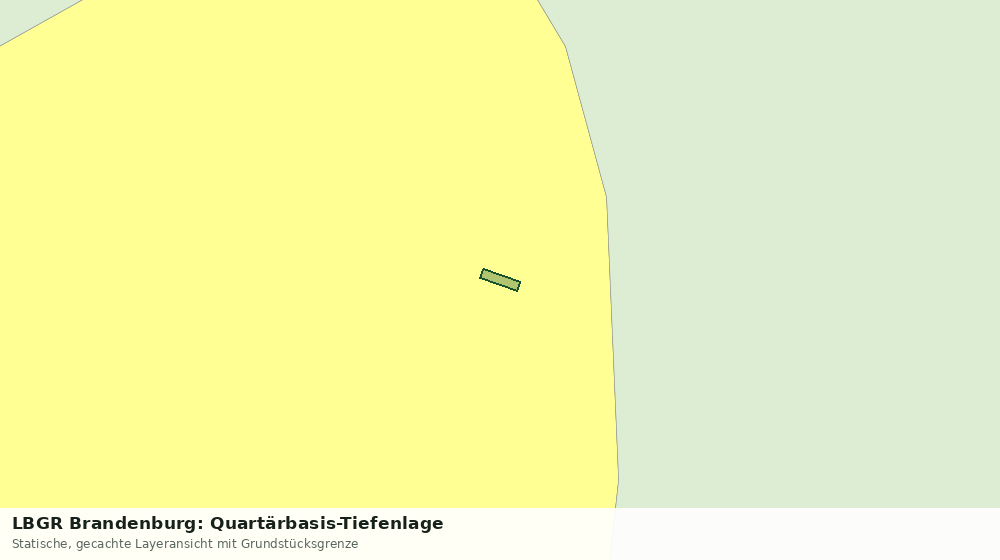 Statische Kartenansicht: LBGR Brandenburg: Quartärbasis-Tiefenlage