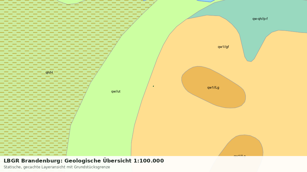 Statische Kartenansicht: LBGR Brandenburg: Geologische Übersicht 1:100.000