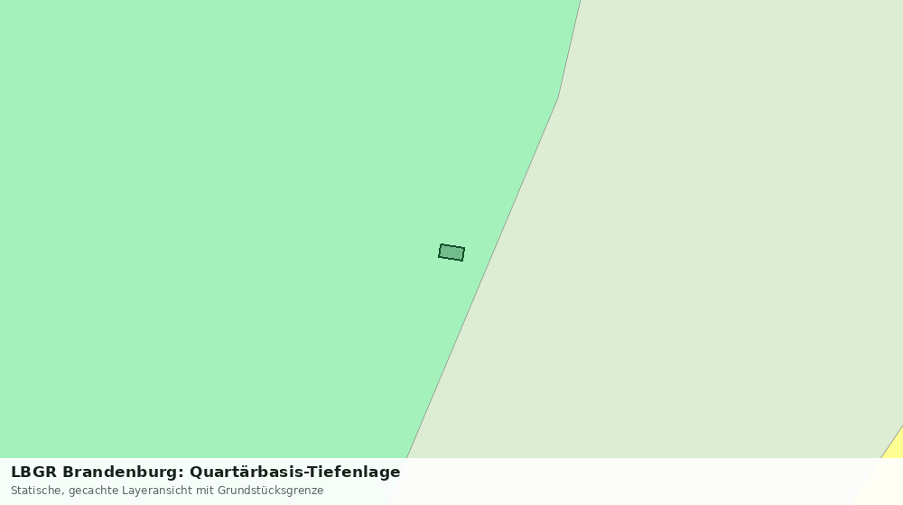Statische Kartenansicht: LBGR Brandenburg: Quartärbasis-Tiefenlage