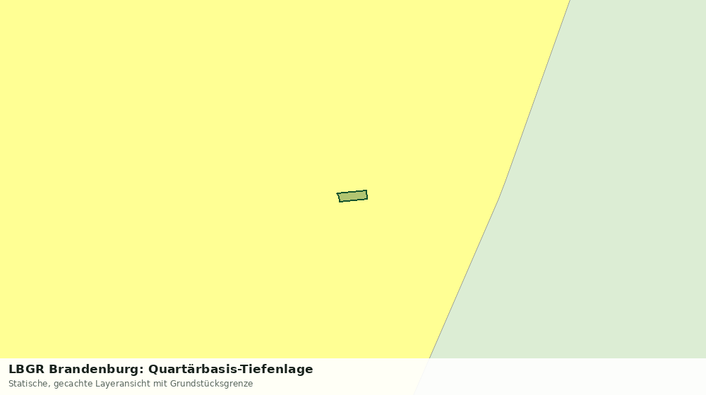 Statische Kartenansicht: LBGR Brandenburg: Quartärbasis-Tiefenlage