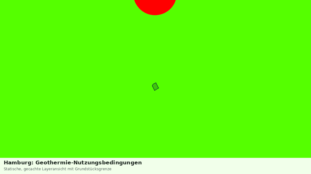 Statische Kartenansicht: Hamburg: Geothermie-Nutzungsbedingungen
