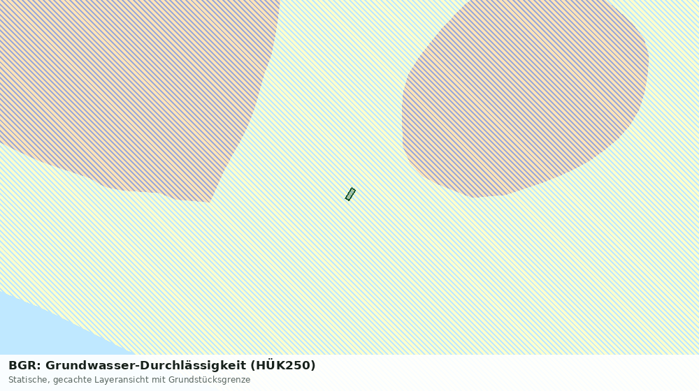Statische Kartenansicht: BGR: Grundwasser-Durchlässigkeit (HÜK250)