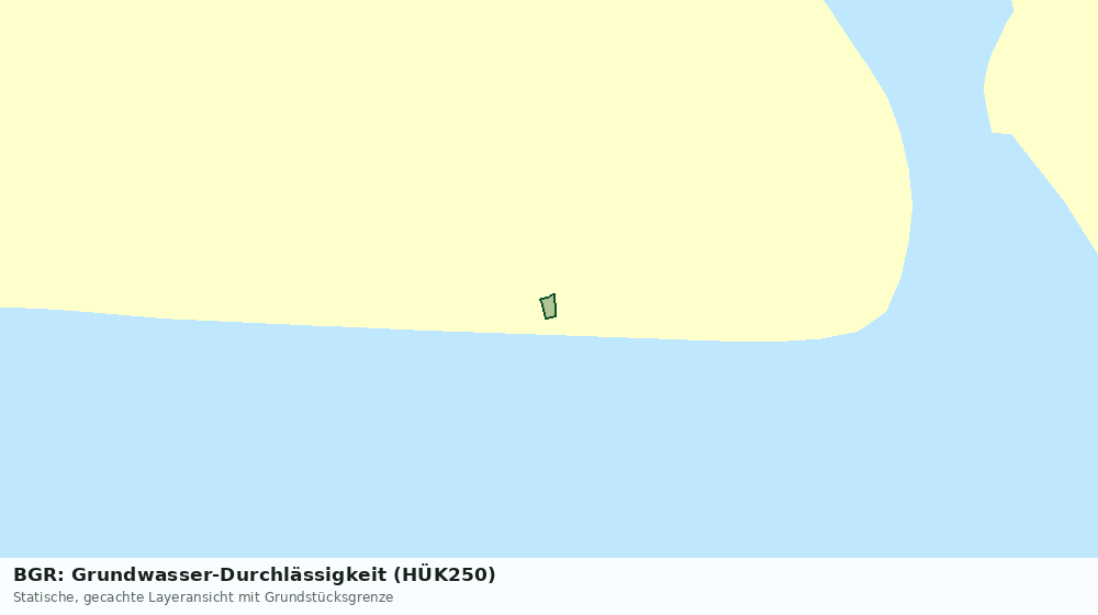 Statische Kartenansicht: BGR: Grundwasser-Durchlässigkeit (HÜK250)