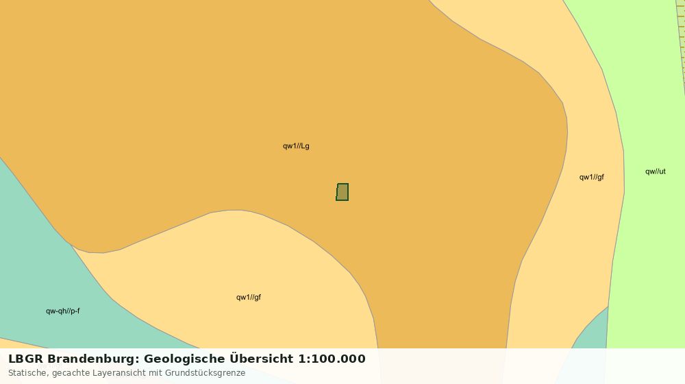 Statische Kartenansicht: LBGR Brandenburg: Geologische Übersicht 1:100.000