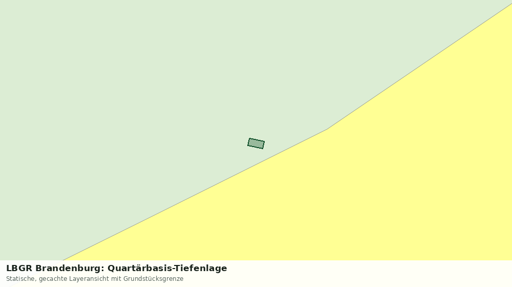 Statische Kartenansicht: LBGR Brandenburg: Quartärbasis-Tiefenlage