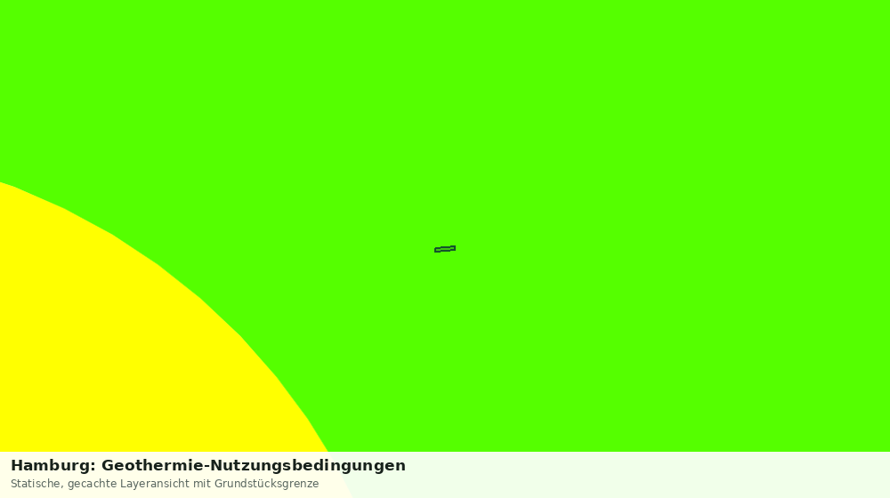 Statische Kartenansicht: Hamburg: Geothermie-Nutzungsbedingungen