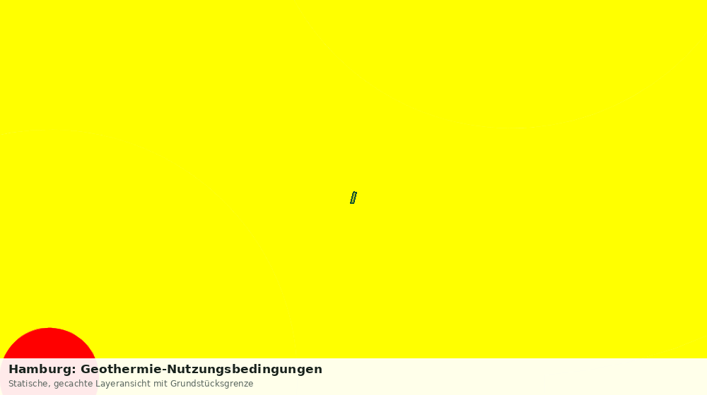 Statische Kartenansicht: Hamburg: Geothermie-Nutzungsbedingungen