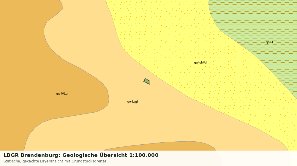Statische Kartenansicht: LBGR Brandenburg: Geologische Übersicht 1:100.000