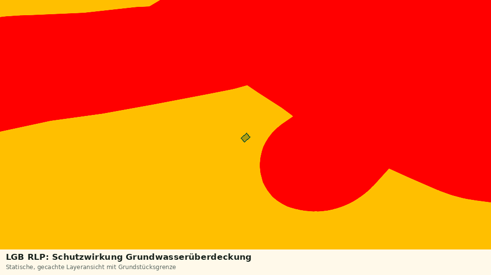 Statische Kartenansicht: LGB RLP: Schutzwirkung Grundwasserüberdeckung