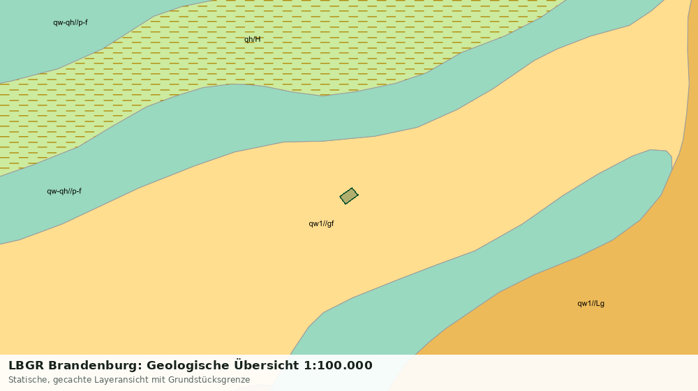 Statische Kartenansicht: LBGR Brandenburg: Geologische Übersicht 1:100.000