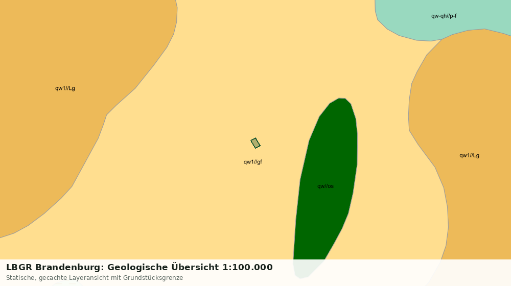 Statische Kartenansicht: LBGR Brandenburg: Geologische Übersicht 1:100.000