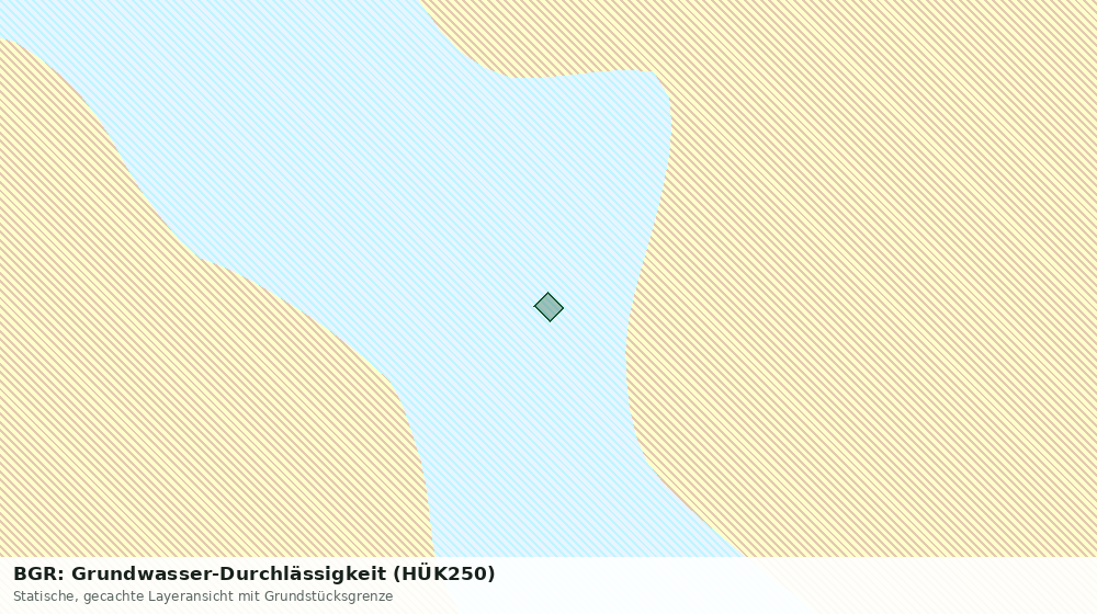 Statische Kartenansicht: BGR: Grundwasser-Durchlässigkeit (HÜK250)