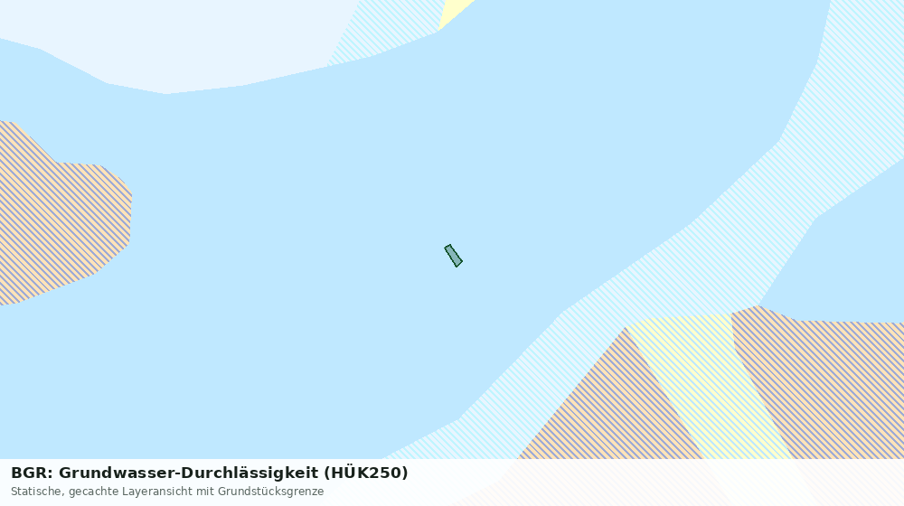 Statische Kartenansicht: BGR: Grundwasser-Durchlässigkeit (HÜK250)