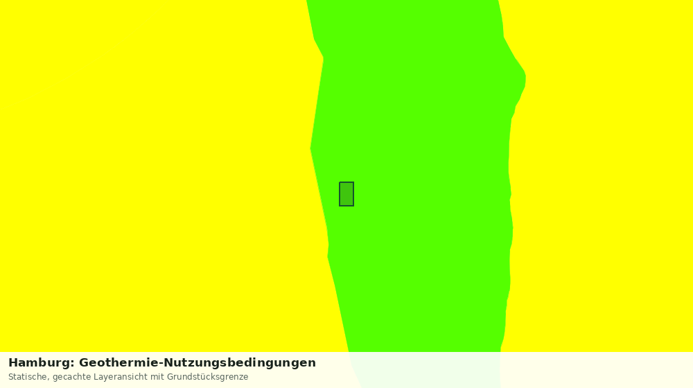 Statische Kartenansicht: Hamburg: Geothermie-Nutzungsbedingungen