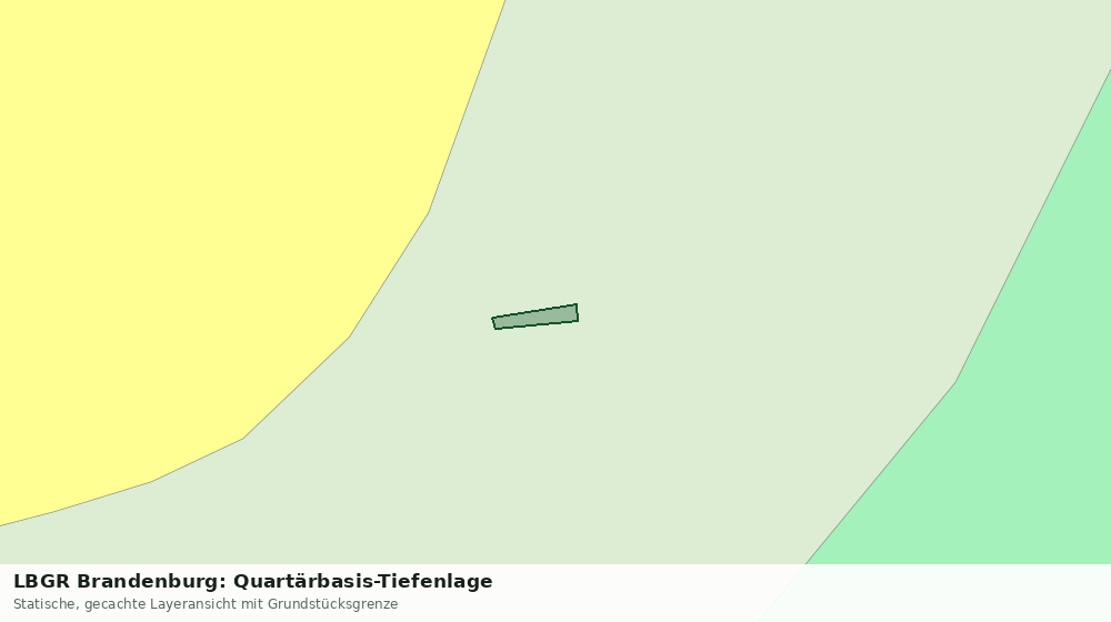 Statische Kartenansicht: LBGR Brandenburg: Quartärbasis-Tiefenlage