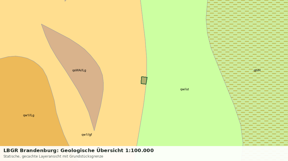 Statische Kartenansicht: LBGR Brandenburg: Geologische Übersicht 1:100.000
