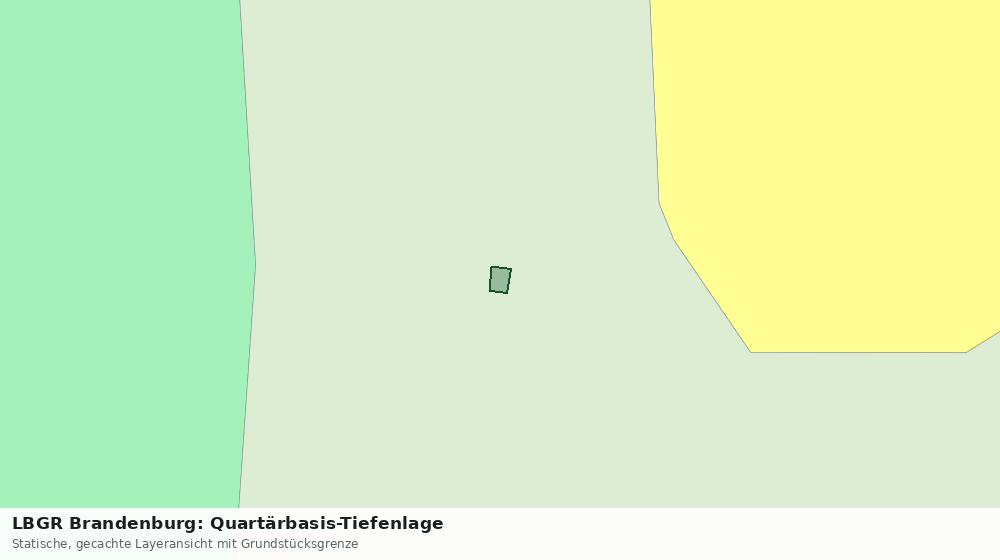 Statische Kartenansicht: LBGR Brandenburg: Quartärbasis-Tiefenlage