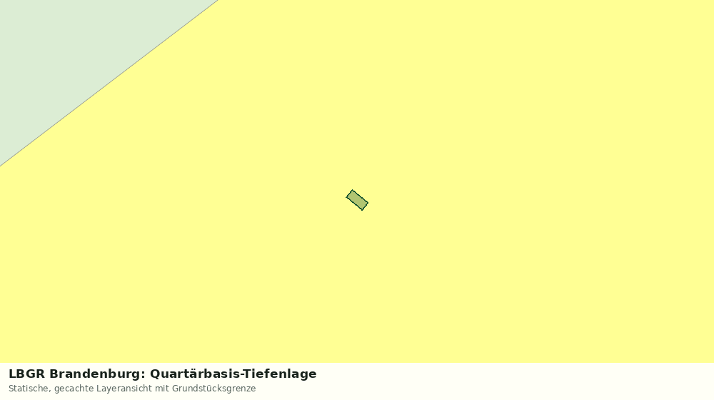 Statische Kartenansicht: LBGR Brandenburg: Quartärbasis-Tiefenlage