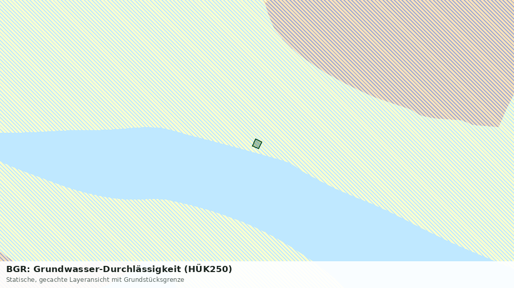 Statische Kartenansicht: BGR: Grundwasser-Durchlässigkeit (HÜK250)