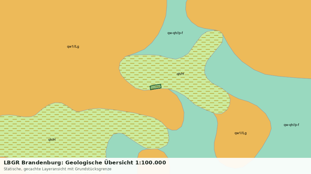 Statische Kartenansicht: LBGR Brandenburg: Geologische Übersicht 1:100.000