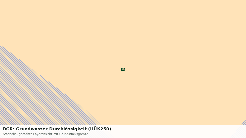 Statische Kartenansicht: BGR: Grundwasser-Durchlässigkeit (HÜK250)