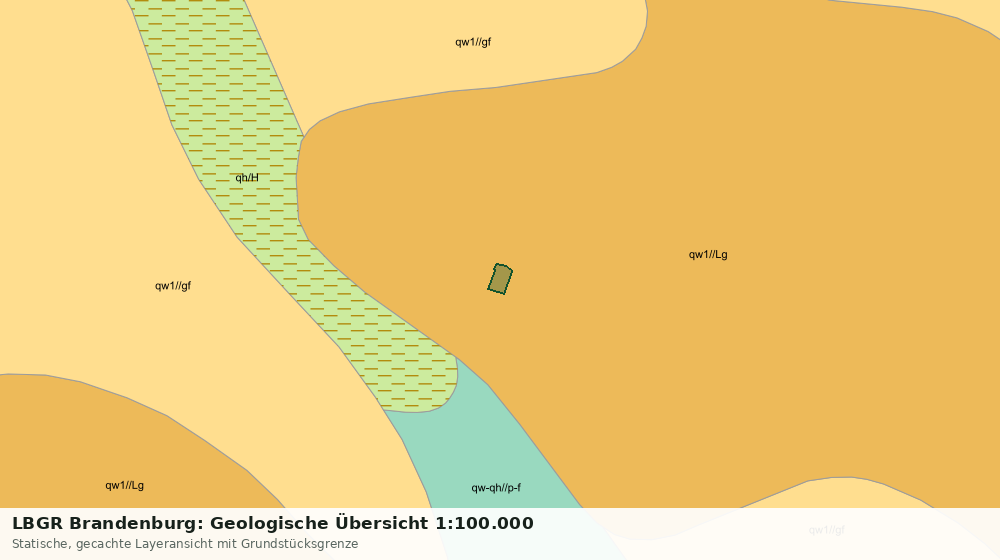 Statische Kartenansicht: LBGR Brandenburg: Geologische Übersicht 1:100.000