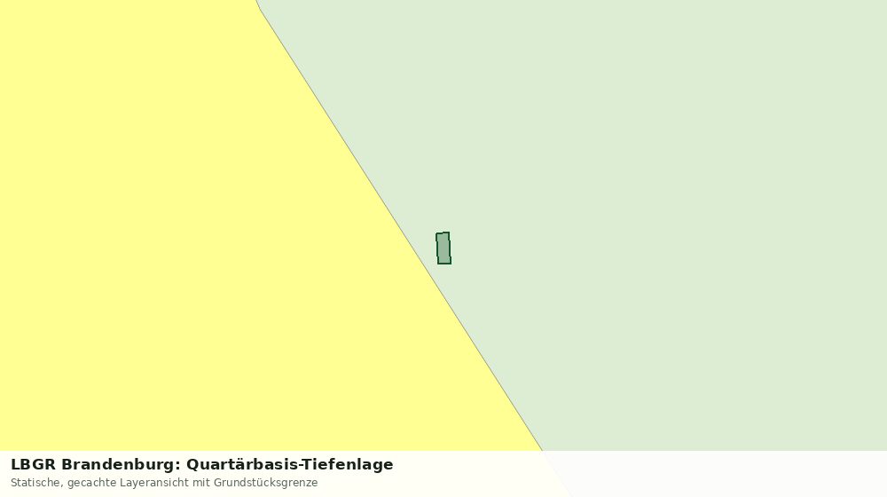 Statische Kartenansicht: LBGR Brandenburg: Quartärbasis-Tiefenlage