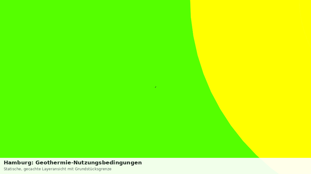 Statische Kartenansicht: Hamburg: Geothermie-Nutzungsbedingungen